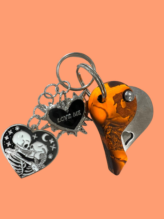 Heart Shaped "Love Me" Key Chain